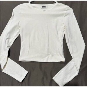 Aritzia Babaton Contour White Crop Top, never worn